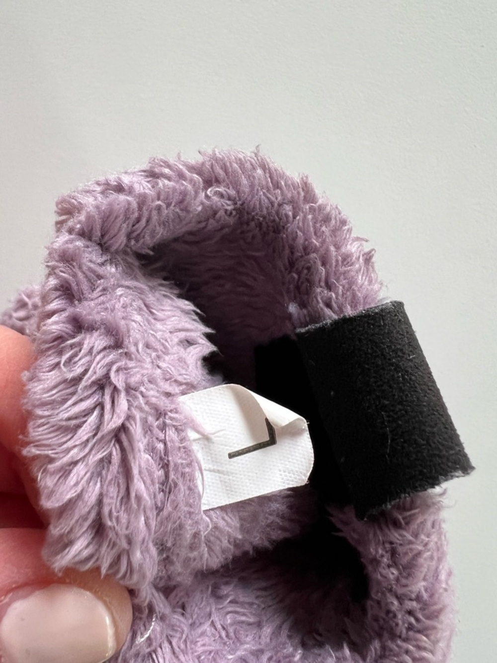 The North Face Lilac Plush Fleece Gloves with Black Palms - Picture 3 of 3